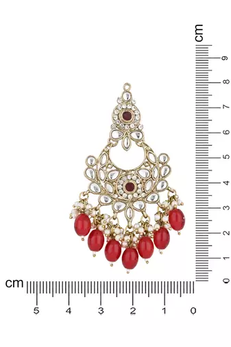 traditional kundan pearl chandbali earrings
