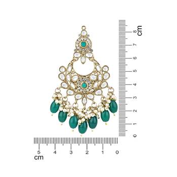 traditional kundan pearl chandbali earrings 5