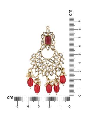 traditional kundan pearl handcrafted dangle chandbali earrings ethnic jewellery 4