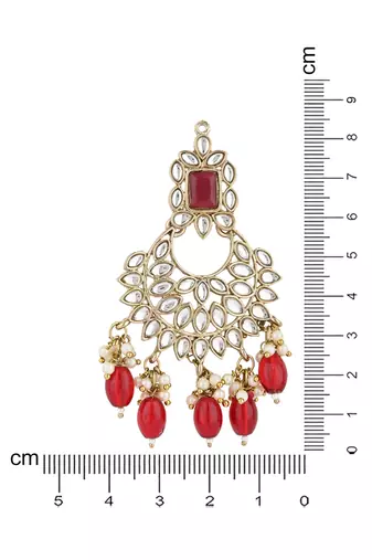 traditional kundan pearl handcrafted dangle chandbali earrings ethnic jewellery