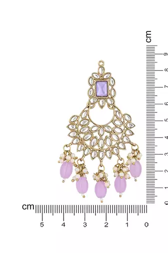traditional white kundan pearl handcrafted dangle chandbali earrings ethnic jewellery