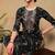 Women green printed viscose rayon kurta