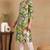 Women green printed cotton kurti