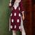 Women purple embroidered viscose rayon chikankari kurtis