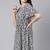Women off white printed polyester short kurta