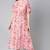 Women pink printed cotton kurti