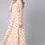 Women peach printed cotton kurti