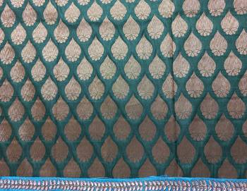 Pink Crepe Jacquard Embroidered Festive Wear Saree with Blouse piece 5