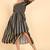 Women navy blue printed polyester kurta