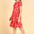 Women pink printed georgette kurta