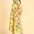 Women yellow printed georgette kurta