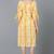 Women yellow printed cotton kurti