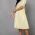 Women cream printed cotton kurti