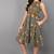 Women blue printed cotton kurti