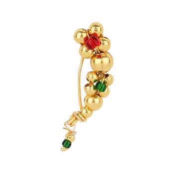 Elegant Non-Piercing Maharashtrian Ethnic Pearl Nath 2