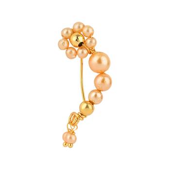 Elegant Non-Piercing Maharashtrian Ethnic Pearl Nath 2