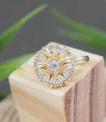 Pressing Type Non-Piercing Nose Pin with Sparkling Stones