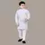 Boys chikankari sequins viscose rayon kurta pajama set for boys - white