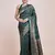 Banarasi Satin silk Dark Teal Weaving Work Saree