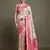 Pink And Cream Banarasi silk blend Saree With Intricate Zari Work