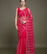 Sequin Net Ultimate Party Wear Fashion Saree Comes With Unstitched Blouse Piece