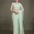Light Green Net Saree With Sequin Embellished Border And Pallu