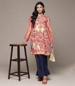 Aarke green viscose printed kurta