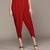 Aarke red viscose solid dhoti pant