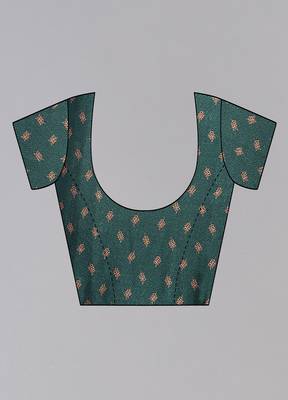 Fabmora Green Chiffon Printed Daily Wear Saree for Women 2