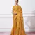Mustard Simmar c Saree With Girlie Style Thread Embroidery Work