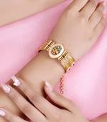 Gold plated indian wedding bollywood style brass bracelet