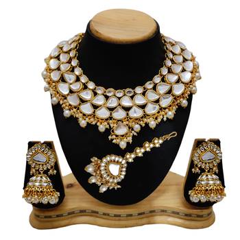 Kundan jewellery necklace set 1