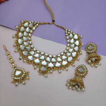 Kundan jewellery necklace set 2