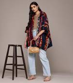 Aarke multicolor jacquard wool shrug