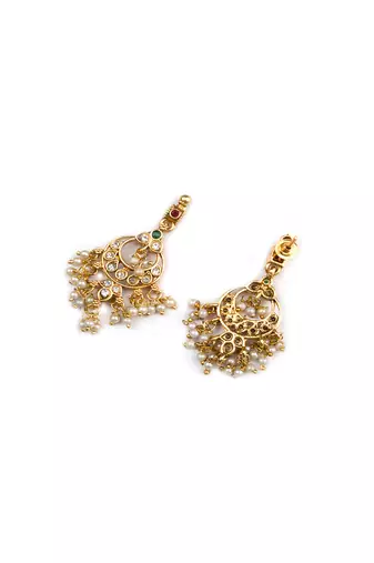 Gold plated guttapusallu necklace set