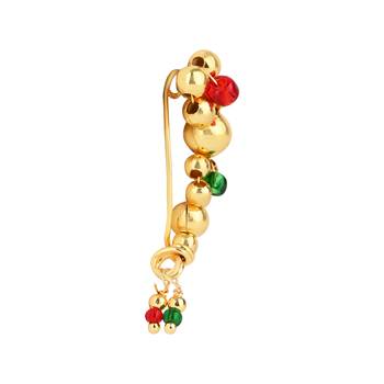 Elegant Non-Piercing Maharashtrian Ethnic Pearl Nath 3