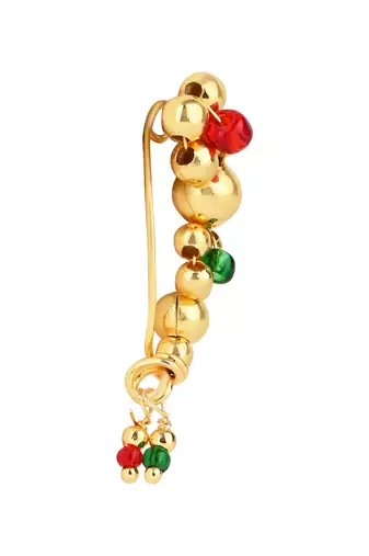 Elegant Non-Piercing Maharashtrian Ethnic Pearl Nath