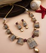 Gold plated ad stone set