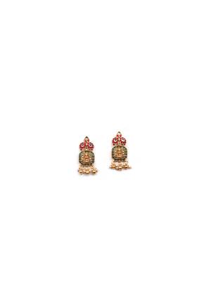 Ruby green kemp chokar set 4