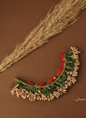 Artificial Red Rose Flower Hair Vine 3