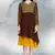 Brown Georgette Embroidered Fancy Tunic