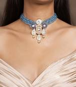 Tranquil blue choker