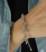 u-shaped linked   titanium steel bracelet