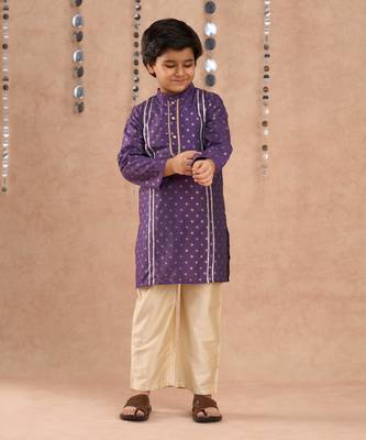Purple kurta pyjama set 1