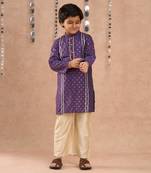 Purple kurta pyjama set