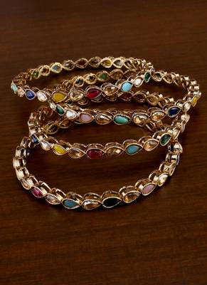 Antique Look Stone Bangles BD701 1