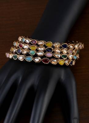 Antique Look Stone Bangles BD701 2