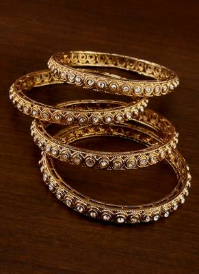 Antique look zircon stone bangles bd704 1