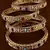 Antique multicolored stone bangles bd707