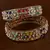 Antique multicolored stone bangles bd711